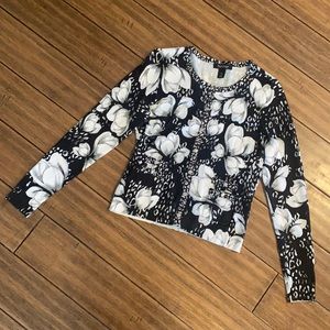 White House Black Mark Floral Cardigan